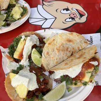 Tacos El Porky - 2 Regular tacos and 1 gringa - Tacos Near Me - Miami, Florida