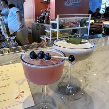 Palm Breeze Bar - Blue Bee's Knees & Basil Grapefruit Sour - Bars Near Me - Anaheim, California