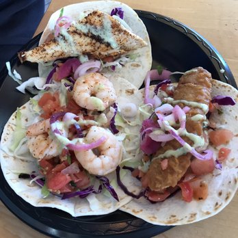 Baja Beach House Grill - Fish shrimp tacos...delish! - Mexican Near Me - Bethany Beach, Delaware