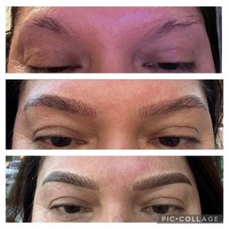 Sparse brows, First time session - microblading, and 2nd time - touch up - Combo microblading/powder Sparse brows, First time session - microblading, and 2nd time - touch up - Combo microblading/powder