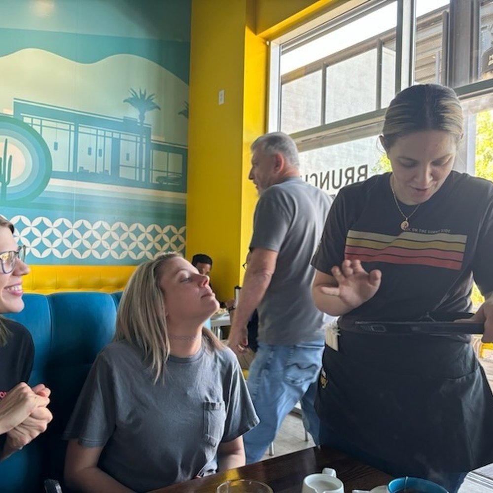 Over Easy - Paradise Valley - Layla the best server EVER! - Breakfast & Brunch Near Me - Phoenix, Arizona Over Easy - Paradise Valley - Layla the best server EVER! - Breakfast & Brunch Near Me - Phoenix, Arizona