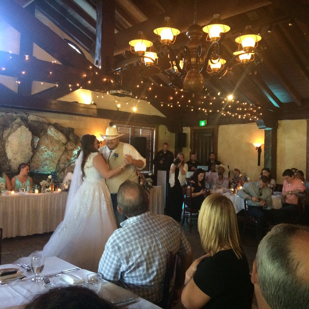 Loved the lights around the room.