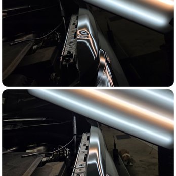 Allied Dentworks - Before and after on a 2022 Toyota Tundra - Mobile Dent Repair Near Me - Sapulpa, Oklahoma Allied Dentworks - Before and after on a 2022 Toyota Tundra - Mobile Dent Repair Near Me - Sapulpa, Oklahoma
