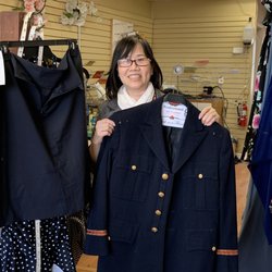 Tammy's Tailor Shop - Tammy altered my Dad's old uniform. Had to let out the seams.