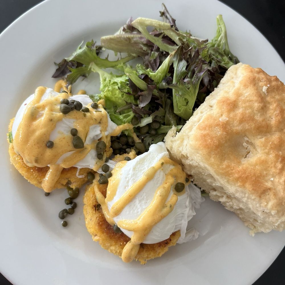 Mama's Boy - Salmon Cake Benedict - Southern Near Me - Athens, Georgia Mama's Boy - Salmon Cake Benedict - Southern Near Me - Athens, Georgia