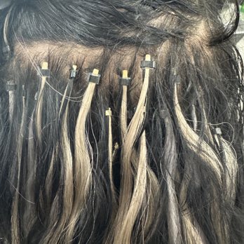 Noir Hair Salon - uneven placement with huge beads which wasnt comfortable at all - Hair Salons Near Me - McLean, Virginia Noir Hair Salon - uneven placement with huge beads which wasnt comfortable at all - Hair Salons Near Me - McLean, Virginia