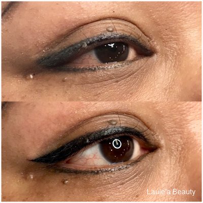 Eyeliner Tattoo - Eyeliner Top - $ 250.00
Eyeliner Bottom - $ 150.00
Eyeliner Top & Bottom - $ 350.00
Above prices includes one FREE touch-up 4 - 8 weeks after first visit (The free touch-up must be booked 4 weeks after the full eyebrow service and no later than 8 weeks after your initial appointment). Eyeliner Tattoo - Eyeliner Top - $ 250.00
Eyeliner Bottom - $ 150.00
Eyeliner Top & Bottom - $ 350.00
Above prices includes one FREE touch-up 4 - 8 weeks after first visit (The free touch-up must be booked 4 weeks after the full eyebrow service and no later than 8 weeks after your initial appointment).