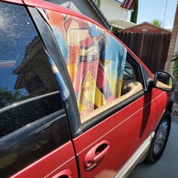 Elk Grove Glass - The before picture... I was desperate. Thank God for them.