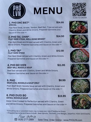 Menu photo 3 Pho LVN Monterey Park, CA Menu photo 3 Pho LVN Monterey Park, CA