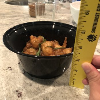 P.F. Chang's - Crispy Honey Chicken that's literally half filled. I paid $18.50 for this bullshit - Chinese Near Me - Temecula, California