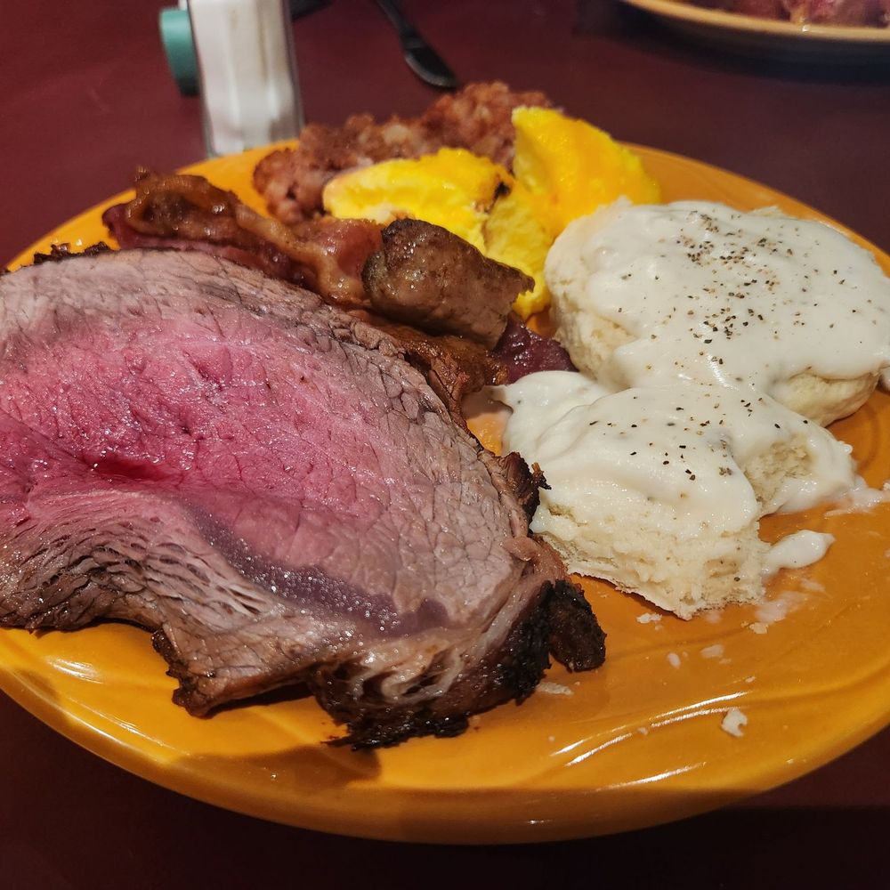 Branding Iron Cafe - Biscuits and gravy. Eggs and corned beef hash. Prime rib sausage and bacon. - Mexican Near Me - Reno, Nevada