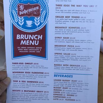 Bohemian Brewery - Brunch menu - Breweries Near Me - Midvale, Utah