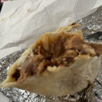 Tacos El Guero 2 - Bean and cheese burrito with salsa. - Tacos Near Me - Fontana, California