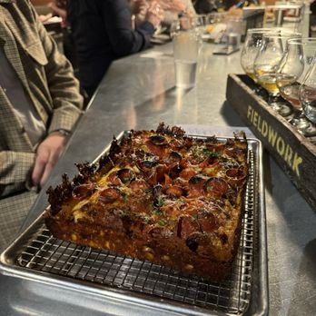 Fieldwork - Pepperoni pizza - Breweries Near Me - Sacramento, California