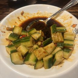 Garlic cucumber Garlic cucumber