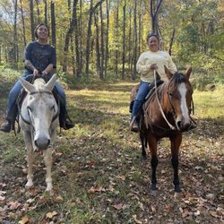 Oakland Heights Farm - Speck and Lillie on the trail