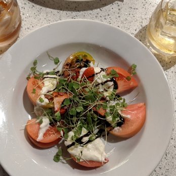 The Vesper - Tomato & Stone Fruit Salad - so delish! - Cocktail Bars Near Me - Campbell, California