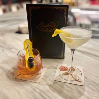 Enchanted Rose - Old Fashioned (left) and Lemon Drop Martini (right) - Lounges Near Me - Lake Buena Vista, Florida Enchanted Rose - Old Fashioned (left) and Lemon Drop Martini (right) - Lounges Near Me - Lake Buena Vista, Florida