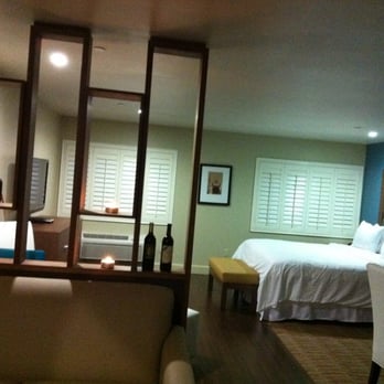 BLVD Hotel & Studios - This room was huge! (I added the candles and wine) - Hotels Near Me - Studio City, California