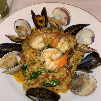Cafe Santorini - seafood risotto in red curry - Italian Near Me - Pasadena, California Cafe Santorini - seafood risotto in red curry - Italian Near Me - Pasadena, California