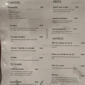 El Gaucho Winery - Menu - Wineries Near Me - Spicewood, Texas