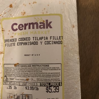 Cermak Fresh Market - So the USDA recommends freezing cooked fish at 0 degrees F for no more than 3 months.  Check the sell by date on this fish. - Grocery Near Me - Chicago, Illinois