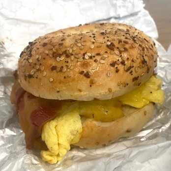Greenlee's Bakery - Bacon Bagel Sandwich - Bakeries Near Me - San Jose, California Greenlee's Bakery - Bacon Bagel Sandwich - Bakeries Near Me - San Jose, California