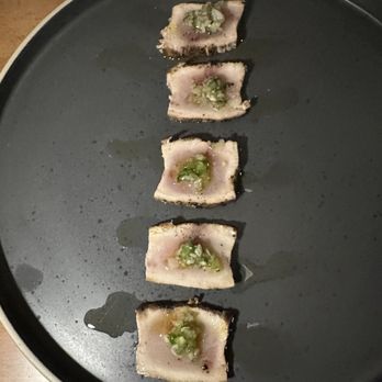 Talia - Swordfish sashimi... my favorite of the evening! - French Near Me - Port Chester, New York Talia - Swordfish sashimi... my favorite of the evening! - French Near Me - Port Chester, New York