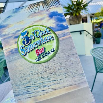 5 o'Clock Somewhere Rooftop Bar - Menu - Bars Near Me - San Diego, California 5 o'Clock Somewhere Rooftop Bar - Menu - Bars Near Me - San Diego, California