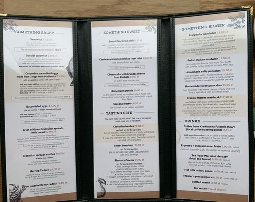 Menu photo 1 Handelek Kraków, MA