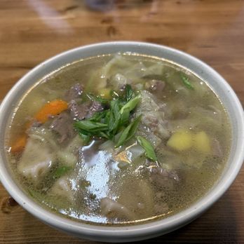 Arag Mongolian Cuisine - Soup with dumplings and vegetables! Just delicious! - Salad Near Me - Los Angeles, California Arag Mongolian Cuisine - Soup with dumplings and vegetables! Just delicious! - Salad Near Me - Los Angeles, California