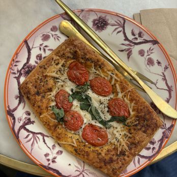 Coffee and Plants - Savory Tomato, Mozzarella, Basil Flat Puff (V) - Coffee & Tea Near Me - Pasadena, California Coffee and Plants - Savory Tomato, Mozzarella, Basil Flat Puff (V) - Coffee & Tea Near Me - Pasadena, California