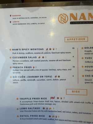 Menu photo 1 NAM Kitchen - Lomita Lomita, CA Menu photo 1 NAM Kitchen - Lomita Lomita, CA