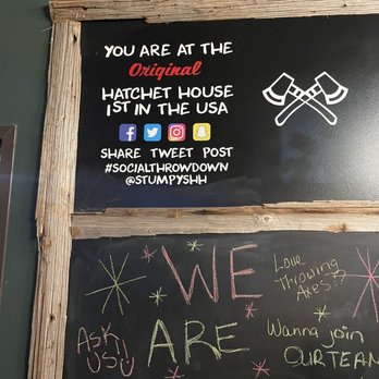 Stumpy's Hatchet House - Green Brook - Social media - Axe Throwing Near Me - Green Brook, New Jersey