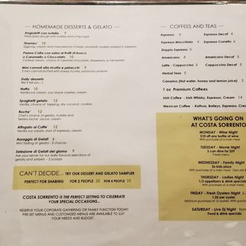 Costa Sorrento - Dessert - Pizza Near Me - Markham, Ontario Costa Sorrento - Dessert - Pizza Near Me - Markham, Ontario