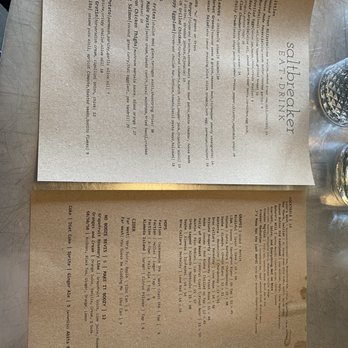 Saltbreaker - Menu - Cocktail Bars Near Me - Alameda, California