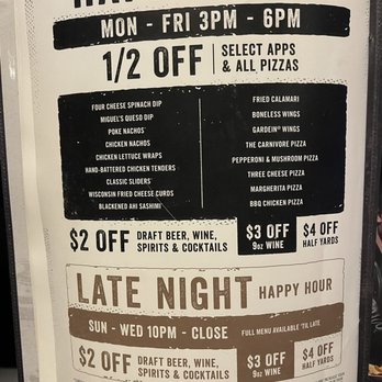 Yard House - Happy hour menu - New American Near Me - Northridge, California Yard House - Happy hour menu - New American Near Me - Northridge, California