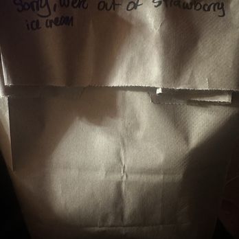 Happy Ice - They did not refund my item that they were out of. They simply wrote on the bag, and stole my money. - Shaved Ice Near Me - Los Angeles, California