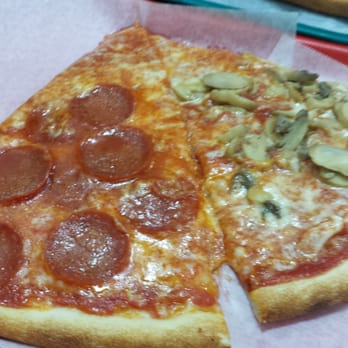 Amore Pizzeria - Pepperoni and mushroom slice - Pizza Near Me - Flushing, New York