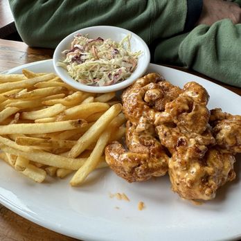 The Lobster - Chicken tenders tossed in boom boom sauce... yummy - Seafood Near Me - Gloucester, Massachusetts