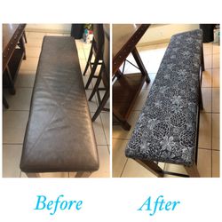 Tony's Upholstery - Dining room bench