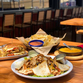 BoomerJack's Grill - two plates of food on a table - Sports Bars Near Me - Plano, Texas