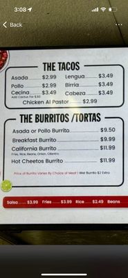 Menu photo 2 The Taco Station Tustin, CA