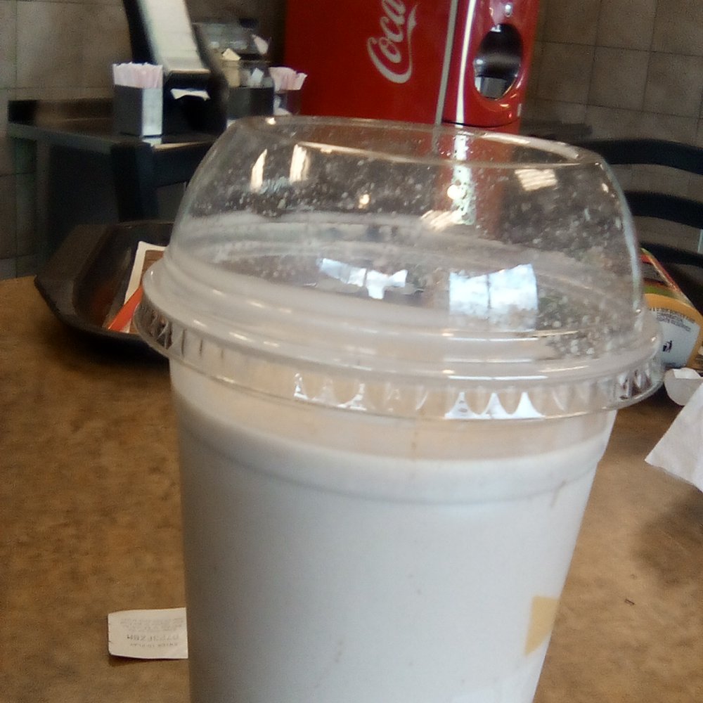 Burger King - Chocolate shake I ordered now whipped cream half blended - Burgers Near Me - Durham, North Carolina
