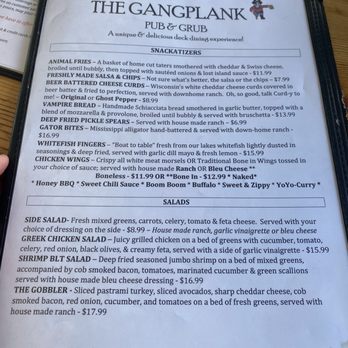 The Gangplank - Menu - Bars Near Me - St Ignace, Michigan The Gangplank - Menu - Bars Near Me - St Ignace, Michigan