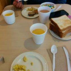 Hotel Casa Alpina - Kind of a sad breakfast, but it was better than nothing.