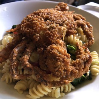 The Left Bank - Special: soft shell crab over fusilli - New American Near Me - Buffalo, New York The Left Bank - Special: soft shell crab over fusilli - New American Near Me - Buffalo, New York