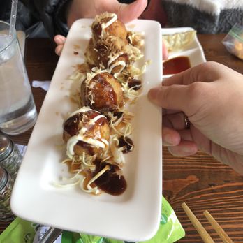 Ramen Spot - Tako Yaki that comes with the $12 lunch special - Ramen Near Me - Richmond, Virginia Ramen Spot - Tako Yaki that comes with the $12 lunch special - Ramen Near Me - Richmond, Virginia