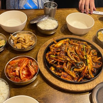 Maht Gaek - Stir fried squid and side dishes - Korean Near Me - Carrollton, Texas