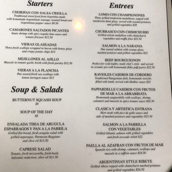 Bendita Cocina Argentinean Restaurant - Seasonal specials menu - Latin American Near Me - Palatine, Illinois